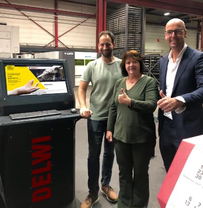 Delwi/Groenink Machinefabriek maakt stapelfuncties mogelijk en urencalculatie inzichtelijk met SPS-shopfloorapplicatie